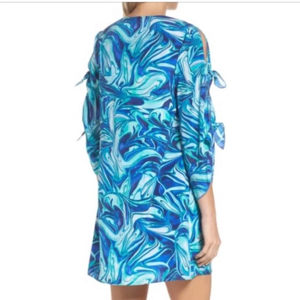 Lilly Pulitzer Avila Stretch Silk Dress SZ XS EUC - Picture 2 of 7